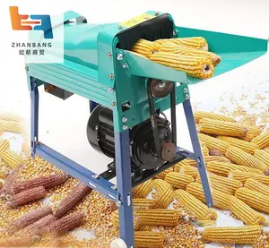 Elektrik mısır daneleme makinesi/taşınabilir çalışma Peel-ücretsiz mısır harmanlayıcı/mısır mısır soyucu bombardımanı makinesi