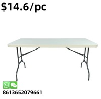 Table pliante en métal de cour de parc de jardin d'utilisation de restaurant de style de fantaisie