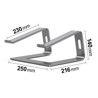 Soporte Ergonómico Desmontable, Nuevo Soporte Plegable de Aluminio para Laptop y Escritorio, Base de Metal de Aleación de Aluminio