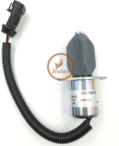 Solenoide de apagado de combustible 6681512 6681513 6690563 para motor, solenoide de corte de combustible, piezas de maquinaria de construcción - Product Image 1