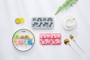8-Cavity Sun <b>Rainbow</b> Nonstick Silicone Cake Molds Food-Grade Reusable Cute Silicone Magnetic Chocolate, Candy & Ice DIY Mold - Product Image 3