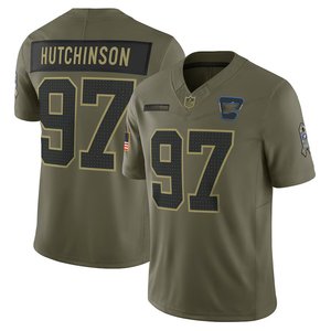 Camiseta de Fútbol Americano Personalizada de Detroit para Mujer y Hombre, Edición 2025 Salute to Service, Bordada y Cosida, Uniformes Juveniles - Product Image 5