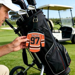 Étiquette de sac personnalisée sur mesure avec logo, <span class=keywords><strong>pas</strong></span> chère, pour le golf - Product Image 1