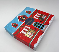 Boîte à surprises en forme de maison personnalisée avec petits tiroirs pour Noël, bonbons, cosmétiques, cadeaux, qualité supérieure, vente en gros