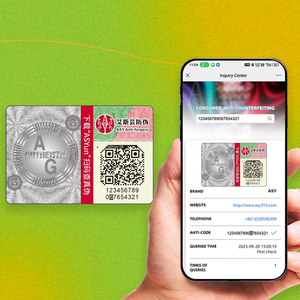 Tùy Chỉnh Chống Giả Ba Chiều Laser Nhãn Cuộn Vật Liệu Vật Nuôi Với Logo Ban Đầu Và Mã Qr Cá Nhân Nhãn Dán Ba Chiều - Product Image 1