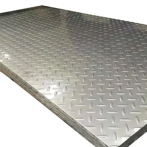 Chapa/placa de aço galvanizado de carbono xadrez incrustado de alta qualidade de 4 mm 6 mm 8 mm 10 mm de venda quente