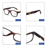 Dernières montures de lunettes optiques multifocales progressives et optimales de conception à la mode Lunettes de lecture de qualité supérieure