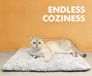Washable Self Warming <b>Cat</b> Bed Self Heating <b>Cat</b> Dog Mat Extra Warm Thermal Pet Pad Mat with Removable Cover for Indoor <b>Outdoor</b> - Product Image 4