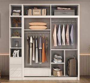 Mobili per camera da letto moderni di lusso in legno di Teak massello armadio armadio portaoggetti mobili per la casa vestiti organizzatore - Product Image 4