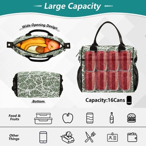Bolsa Térmica Portátil Impermeable para Playa y Picnic, con Estampado Hawaiano Personalizado Kalo, con Correa para el Hombro - Product Image 3