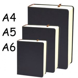 Durable Custom Soft Leather Hardcover A5 Journal Notebook Thread Sewing & Thermal Binding 100 Sheets Thick Lined <b>Gift</b> Business - Product Image 2