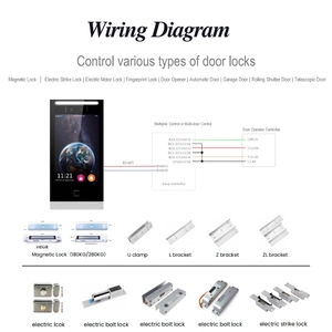 Hiwink 10 pollici <span class=keywords><strong>Video</strong></span> citofono sistema di campanello a 2 fili in metallo a colori grande schermo Touch Screen videocitofono per ville - Product Image 2