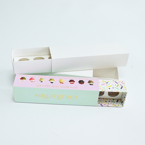 Sang trọng tùy chỉnh in hộp quà tặng cho kẹo bánh sô cô la và Macarons với giấy chèn cao cấp bao bì cho bánh và đồ ngọt - Product Image 4