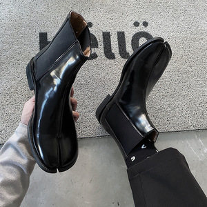 Chaussures Derby Rétro Style Japonais Bottes Martin à Bout Fendu Design Fer à Cheval Tige en PU Artificiel Semelle Extérieure en Caoutchouc Hommes Femmes Toutes Tailles - Product Image 5