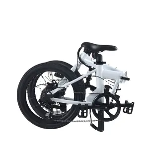 20inch electric bike wholesale bicycle 36V 250W 7 speed 5 pas hidden City bike E-bike aluminum alloy electric folding bike