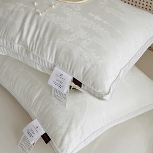 Muben Adulte Cou Maison <span class=keywords><strong>Oreiller</strong></span> Jacquard Fibre de Soja & <span class=keywords><strong>Plume</strong></span> Velours Antibactérien & <span class=keywords><strong>Anti</strong></span>-Acariens Mousse Remplie - Product Image 5