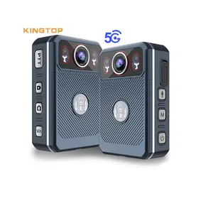 KingTop ราคาขายส่ง Android IP68 สตรีมสดเรียลไทม์วิดีโอติดตาม GPS 5G การรักษาความปลอดภัยกล้องสวมใส่