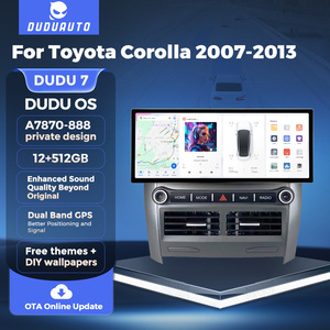 DUDUAUTO 2K HD pantalla Android inteligente coche Radio reproductor Multimedia Carplay Auto para <span class=keywords><strong>Toyota</strong></span> <span class=keywords><strong>Corolla</strong></span> <span class=keywords><strong>2007</strong></span> - 2013 - Product Image 2