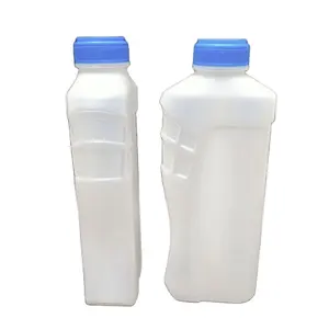 500 мл, 16 унций, плоская прозрачная бутылка hdpe для автомойки, пластиковая бутылка