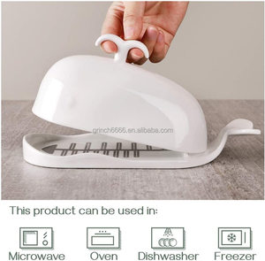 Beurrier en porcelaine OEM avec couvercle Beurrier avec couvercle <span class=keywords><strong>Grand</strong></span> beurrier mignon Conteneur en forme <span class=keywords><strong>de</strong></span> baleine - Product Image 4