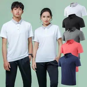 S-6XL benutzer definierte Logo Polo T-Shirts Unisex Stickerei gedruckt Blank Plain Kurzarm Herren Golf Tennis Polo Shirt