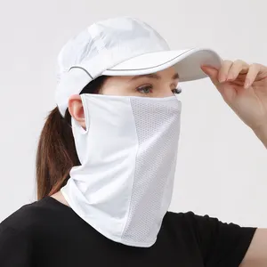 Wholesale Custom Sun Proof Cool Fabric Sport Golf Face Mask UV-Screen UPF 50+ Neck Gaiter Bandana