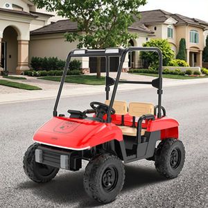 <span class=keywords><strong>Voiture</strong></span> de golf électrique à 4 roues pour enfants avec pare-soleil surélevé, roues en EVA, batterie - Product Image 3