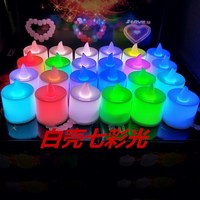 Bougie sans flamme à LED en forme de cœur, fonctionnant sur piles, décorations scintillantes pour mariage, Saint-Valentin, Noël, union conjugale