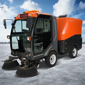 JDX2000 Ride On Electric Road Sweeper 1200L Dustbox 20Km H Full Enclosed Municipal Use - Product Image 2