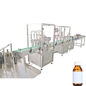 Hot sale Automatic bottle syrup oral liquid filling and sealing machine production line filling machine