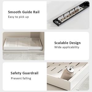 Armoire à <span class=keywords><strong>tiroirs</strong></span> extensible en acier au carbone blanc personnalisée assaisonnement pot à épices et ensembles d'organisateur de casseroles pour armoire - Product Image 2