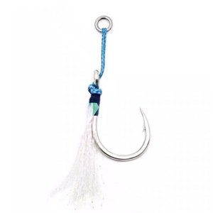 เบ็ดตกปลาจิ๊กกิ้ง Mustad J-ASSIST5 สีม่วง สำหรับตกปลาทะเลน้ำลึก แข็งแรง ทนทาน พร้อมแผ่นเหล็ก - Product Image 3