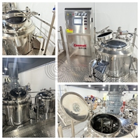 Mélangeur Émulsifiant Sous Vide à Cisaillement Élevé SUS316L pour Moteur, Nouveau pour Produits Chimiques, Soins de la Peau, Cosmétiques, Crèmes Visage et Lotions Corporelles