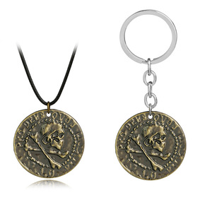 Collares <span class=keywords><strong>Nathan</strong></span> Drake para hombre, cadena de cordón de cuero gótico largo, joyería de juego de moda con Material de aleación de Zinc para aniversarios - Product Image 6