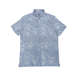 Protection UV 90% Polyester 10% Spandex Manches Courtes Stand Hawaiian <span class=keywords><strong>Alona</strong></span> Chemises Imprimé Tropical Resort Style pour Hommes Femmes - Product Image 5