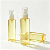 Flacon pulvérisateur PET transparent doré de 100 ml, vide, pour toner, parfum, brume faciale, liquide cosmétique
