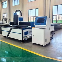 Machine de découpe laser à fibre 3015 6025 avec table d'échange, découpeuse de plaques métalliques CNC à lit ouvert, haute efficacité, professionnelle, AI Hiwin