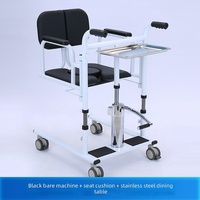 Chaise de toilette et de douche pour personnes âgées à domicile, siège de transfert, siège de salle de bain, fauteuil roulant mobile, élévateur de patient réglable