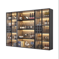 Armoire à vin thermostatée avec éclairage LED, design moderne, capacité personnalisable, plage de température, bar et cave à vin de luxe