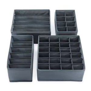 Boîte de rangement pour chaussettes, sous-vêtements, soutien-gorge, cravates, organisateur de vêtements pour armoire, séparateur de placard - Product Image 1