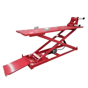 High Quality Red 1600LBS Motorcycle Lifting Platform Hydraulic ATV Motorcycle Lifter Table For Mechanics Workshop And Home