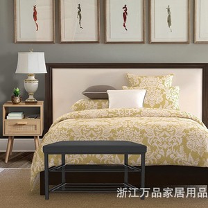 Soft Padded Shoe Changing <b>Stool</b> 81x31x50 Cm Modern Minimalist Style Home Use - Product Image 2