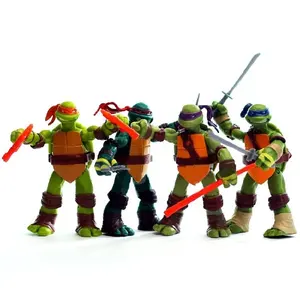 Neca Turtle Film Versie 4 Stks/partij Tortugas Figuras Actie Figuurtjes Pvc Verzamelmodel Speelgoed Voor Kinderen Groothandel