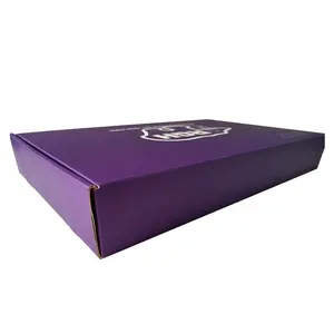 Confezione campione di lusso scatola Mailer imballaggio duro Kraft ondulato Flat Pack Die Cut Mail Mailing Box