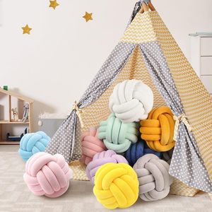 Cojín Redondo Grande de 35 cm, Suave, <span class=keywords><strong>con</strong></span> Nudo, para Sofá, Dormitorio, Decoración del Hogar, Cojín Decorativo <span class=keywords><strong>con</strong></span> Nudo - Product Image 4