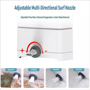 Filtro de cascada interno silencioso SUNSUN para tanques de tortugas con nivel de agua ultrabajo, para reptiles, <span class=keywords><strong>anfibios</strong></span> y acuarios pequeños, 3 en 1 - Product Image 5