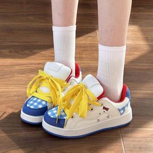 Original Niche Round Toe Color <b>Block</b> Board Shoes 2026 Spring Cute Versatile Student Ins Trendy Women Bread Shoes - Product Image 6