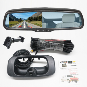 شاشة رؤية خلفية للسيارة iPostor بوصة مع دعامة No1 مقبض باب خلفي OEM طقم كاميرا احتياطية لشيفروليه سيلفرادو/GMC سييرا - Product Image 1