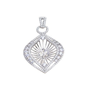 Accesorios DIY, Base Hueca de Lujo para Colgante, Plata S925, Producto Semiterminado JG5931 para Joyería de Perlas - Product Image 4