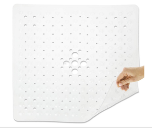 Shower Stall <strong>Mat</strong> - <strong>Square</strong> Bathroom Slipmat <strong>Bath</strong> Tub Suction Grip - Product Image 3